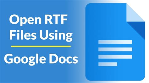 how to read rf file|open rtf in Google docs.